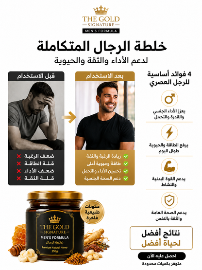 THE GOLD SIGNATURE MEN’S FORMULA